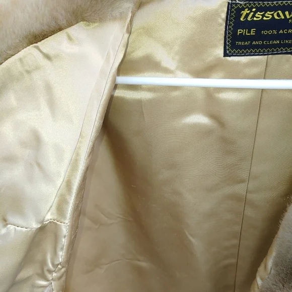 LUXURIOUS TISSAVEL FAUX FUR CAPE SHAWL BOLERO SIZE LARGE - Picture 5 of 5